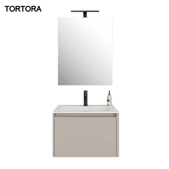 Arredo bagno sospeso da 60cm in sei colori mobile con lavabo e specchio  modello Five2