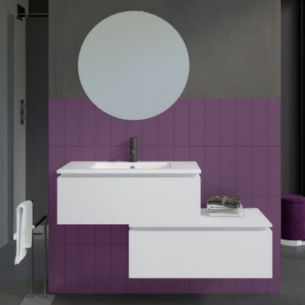 Mobile Bagno sospeso Zeus3 da 80 cm in 3 colori