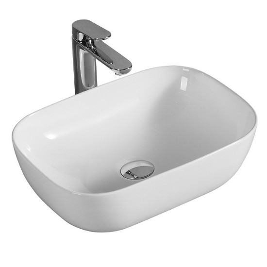 Rectangular countertop sink available in 2 sizes with rounded corners ...