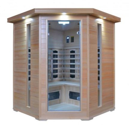 Sauna Finlandese 2/3 posti da 150x105 cm o 120x100 cm con cromoterapia e  connessione bluetooth SA060