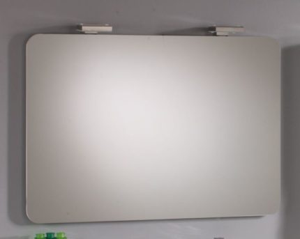 Specchio led 60x15x67 cm contenitore luce fredda con due ante in